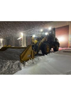 snow plow in the snow